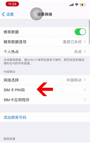 下谷坪土家族乡苹果14维修网分享如何给iPhone14的SIM卡设置密码 