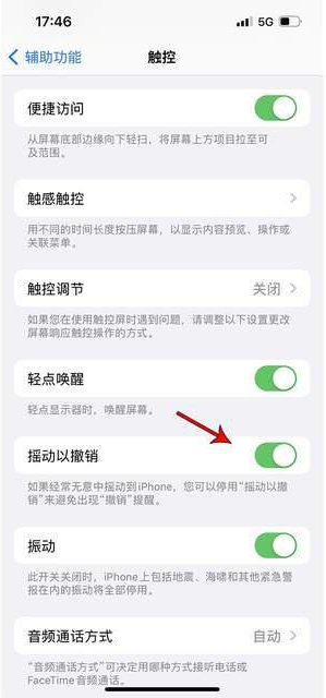 下谷坪土家族乡苹果手机维修分享iPhone手机如何设置摇一摇删除文字 